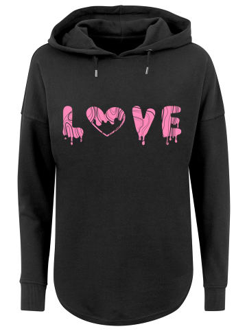 F4NT4STIC Oversized Hoodie Valentinstag Love Pink in schwarz