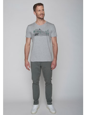 GreenBomb T-Shirt Animal Bearland in Heidekraut Grau