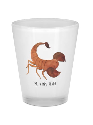 Mr. & Mrs. Panda Schnapsglas Sternzeichen Skorpion ohne Spruch in Transparent