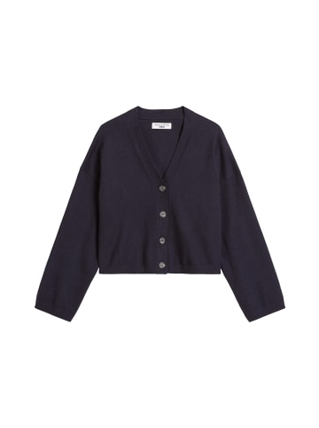 Marc O'Polo DENIM V-Neck-Cardigan relaxed in Dark Blue Melange