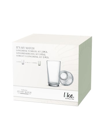 like. by Villeroy & Boch 2er Set Longdrinkgläser It's My Match 410 ml in transparent