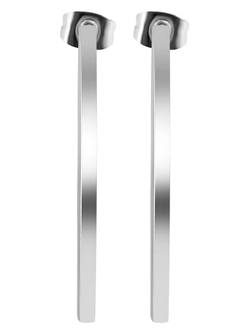 Adeliás Damen Ohrringe – Creole aus Edelstahl in silber