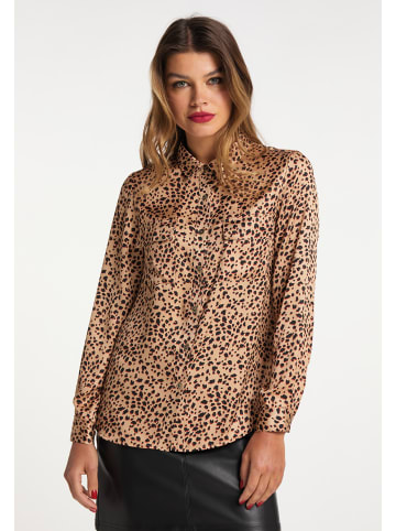 faina Damen Bluse in Beige Mehrfarbig