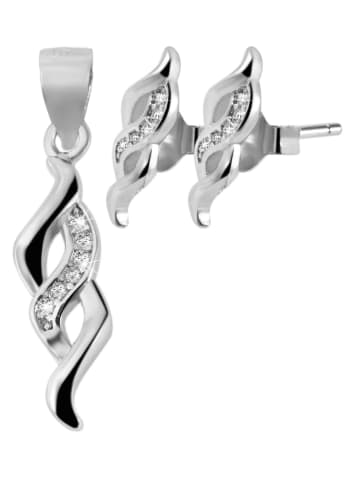 Adeliás Damen Anhänger – Anhänger aus 925 Silber mit Zirkonia in silber