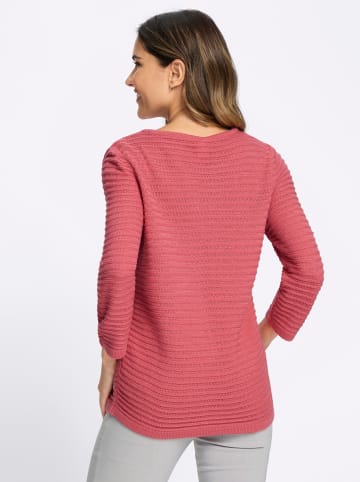 Sieh an! 3/4-Arm-Pullover in flamingo