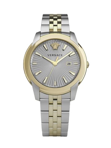 Versace Quarzuhr für Herren in silber