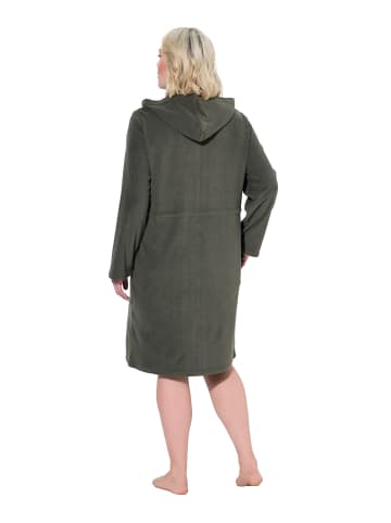 Ulla Popken Bademantel in olivgrau