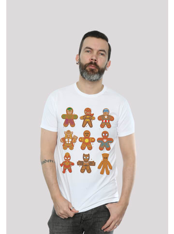 F4NT4STIC T-Shirt Marvel Universe Christmas Lebkuchen Avengers in weiß