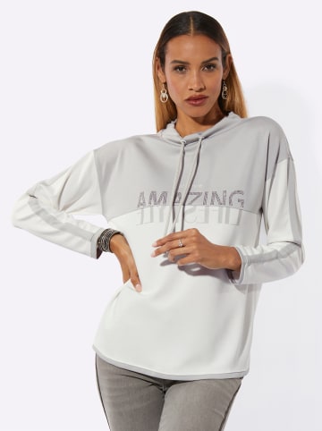 creation L Sweatshirt in ecru-hellgrau