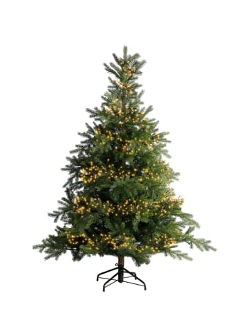 LUMINEO Lichterkette CLUSTER 768 LED 7 m, schwarzes Kabel in klassisch warm