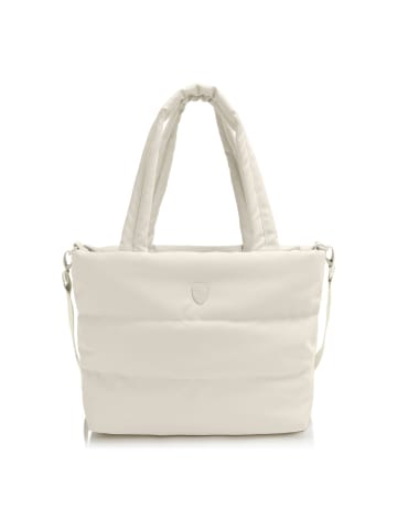 Heys Puffer Shopper Tasche 35 cm Laptopfach in off white
