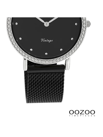 Oozoo Analog-Armbanduhr Oozoo Vintage Series schwarz mittel (ca. 34mm)