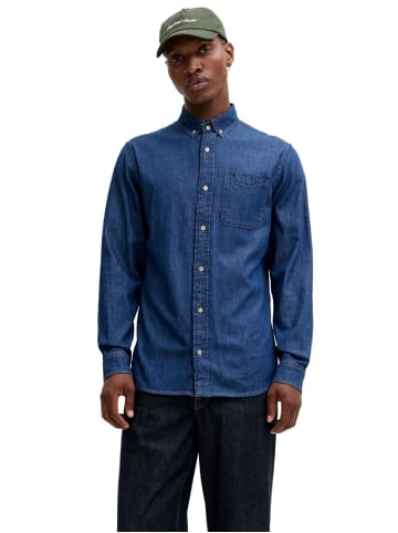 Jack & Jones Hemd JJEBROOK JJOXFORD SHIRT AKM 990 in Blau