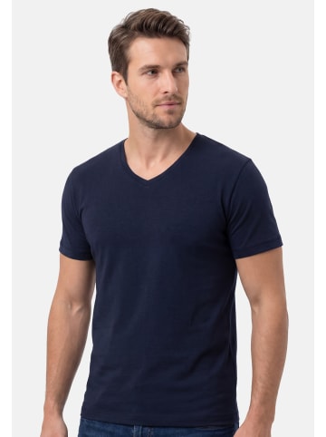 Ragman Unterhemd / Shirt Kurzarm Basic in Marine