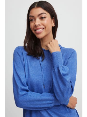 b. young BYMMPIMBAH HOODIE - KNIT Regular fit in Strong Blue Melange