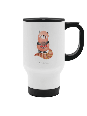 Mr. & Mrs. Panda Kaffeebecher To Go Roter Panda ohne Spruch in Weiß