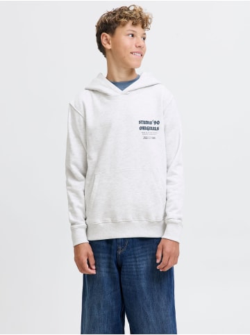 JACK & JONES Junior Kapuzenpullover in Bright White