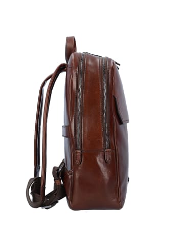 The Bridge Williamsburg Rucksack Leder 40 cm Laptopfach in marrone rutenio