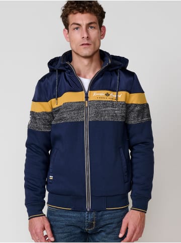 KOROSHI Sweatshirtjacke in blau