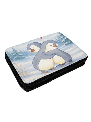 Mr. & Mrs. Panda Federmappe Pinguine Kuscheln Design ohne Spruch in Weiß
