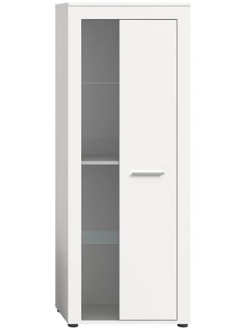 ebuy24 Vitrinenschrank Jam Weiß 60 x 35 cm