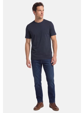 Redmond T-Shirt Basic in Dunkelblau / blau
