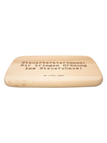 Mr. & Mrs. Panda Holzbrett Spruch Steuerberaterin Ordnung mit Sp... in Transparent