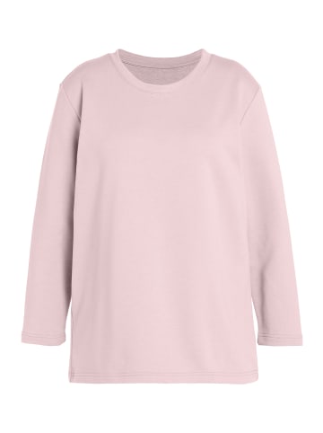 Ulla Popken Sweatshirt in helles altrosa