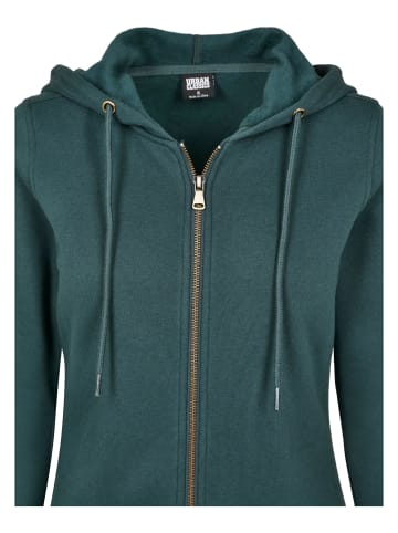 Urban Classics Zip-Kapuzenpullover in bottlegreen