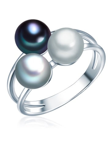 Valero Pearls Ring Sterling Silber Süßwasser-Zuchtperle multicolor in silber