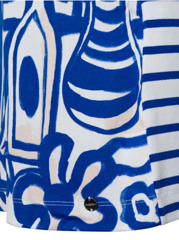 MARC CAIN COLLECTIONS Top in indigo weiß - 0001