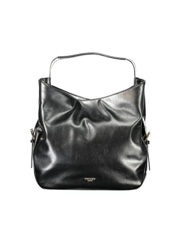 Twinset Schwarze Polyurethan-Hobo-Bag