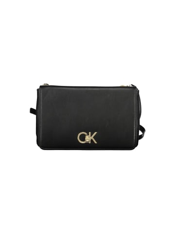 Calvin Klein Schwarze Polyester-Schultertasche