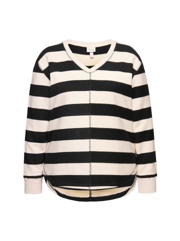 Ulla Popken Sweatshirt in schwarz