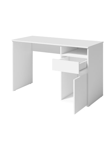 Feldmann-Wohnen Schreibtisch Billa weiß 120 / 53 / 75,5cm