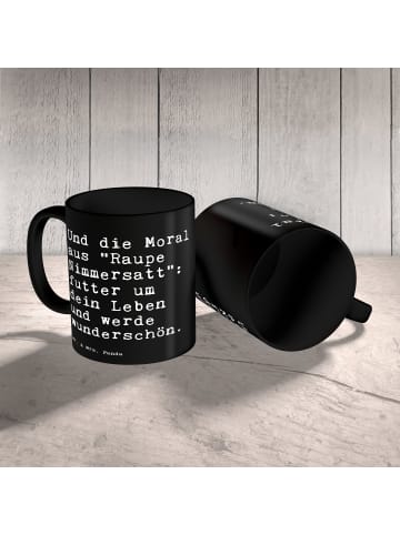 Mr. & Mrs. Panda Tasse Und die Moral aus... mit Spruch in Schwarz