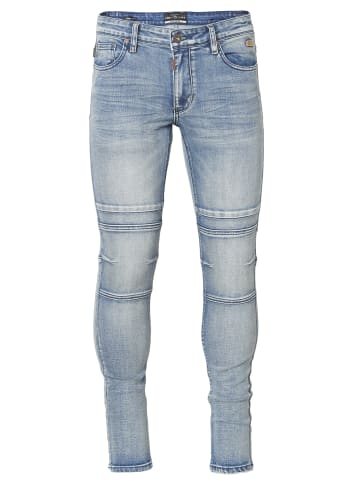 KOROSHI Jeans Biker Skinny Fit in blau