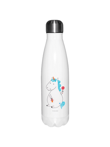 Mr. & Mrs. Panda Thermosflasche Einhorn Baby ohne Spruch in Weiß