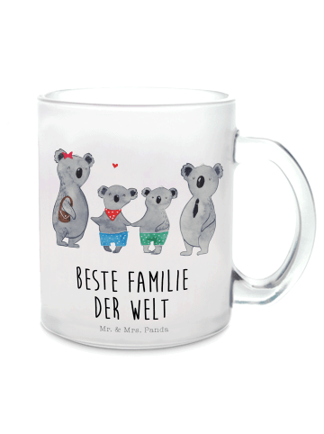 Mr. & Mrs. Panda Kaffeepott Koala Familie zwei mit Spruch in Transparent