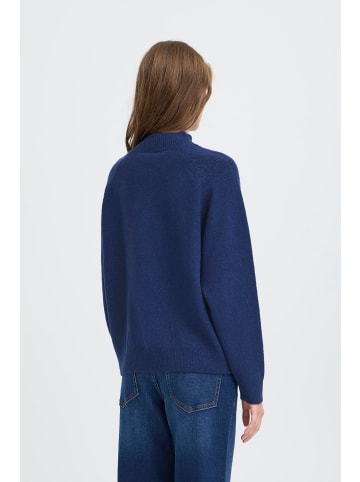 ICHI Strickpullover IHDASILA Loose fit in Patriot Blue