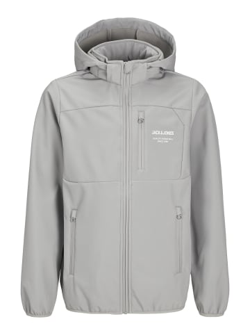 JACK & JONES Junior Softshell Jacke in Ultimate Grey