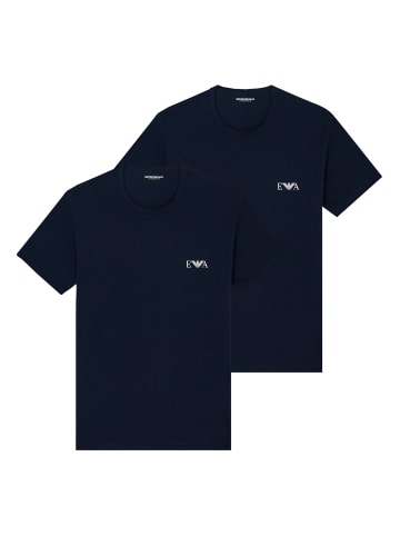 Emporio Armani 2er Pack T-Shirt in Dunkelblau