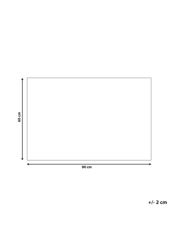 Beliani Fußmatte PANDIN in Bunt - (W) 60 x (L) 90 cm
