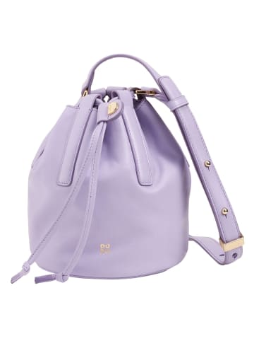 DuDu Beuteltasche Leder 14 cm in provence lilac