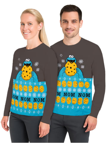 Sesamstraße Sesamstraße Winterpullover - Krümelmonster in grau