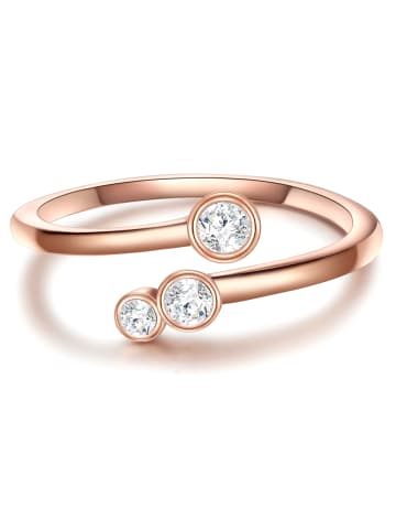 Glanzstücke München Ring Sterling Silber roségold Zirkonia weiß in roségold