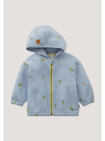 Hessnatur Fleece Jacke in helles jeansblau