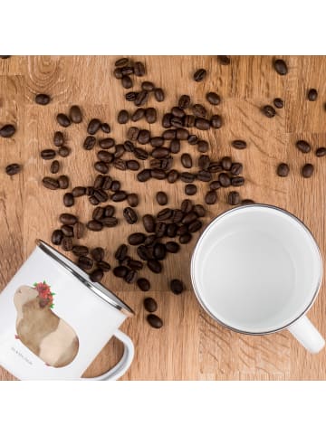 Mr. & Mrs. Panda Emaille Tasse Meerschweinchen Weisheit ohne Spruch in Weiß