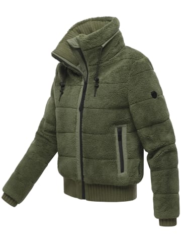Navahoo Plüschjacke Schneepuder 14 in Olive Leaf