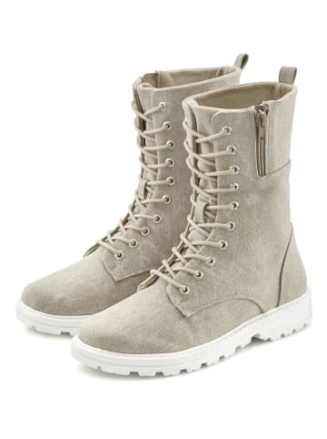 LASCANA Stiefelette in beige